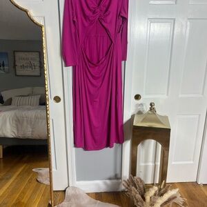 Elegant Fuchsia Dress